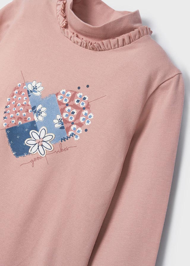 Camiseta Semicisne m larga gráfica corazón Ecofriends 2-9A - Imagen 2