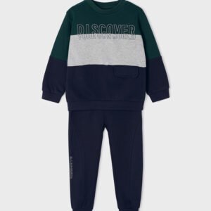 Chándal con sudadera de bloques Jade 2-9A