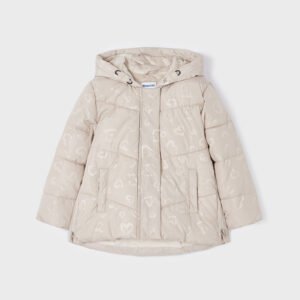 Chaquetón con corazones niña ECOFRIENDS 2-9A