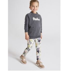 Conjunto Leggings estampado titanio 2-9A