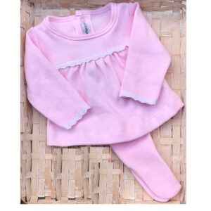 Conjunto Polaina Dea Calamaro Rosa 00-3m