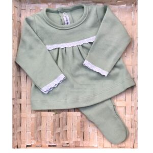 Conjunto Polaina Dea Calamaro Verde 00-3m