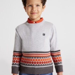 Jersey con jacquard posicionado Gris Vig 2-9A