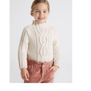 Jersey con trenzas Mazapan niña 3-6A