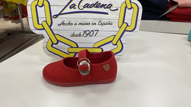 Merceditas de tela hebilla la cadena 334555