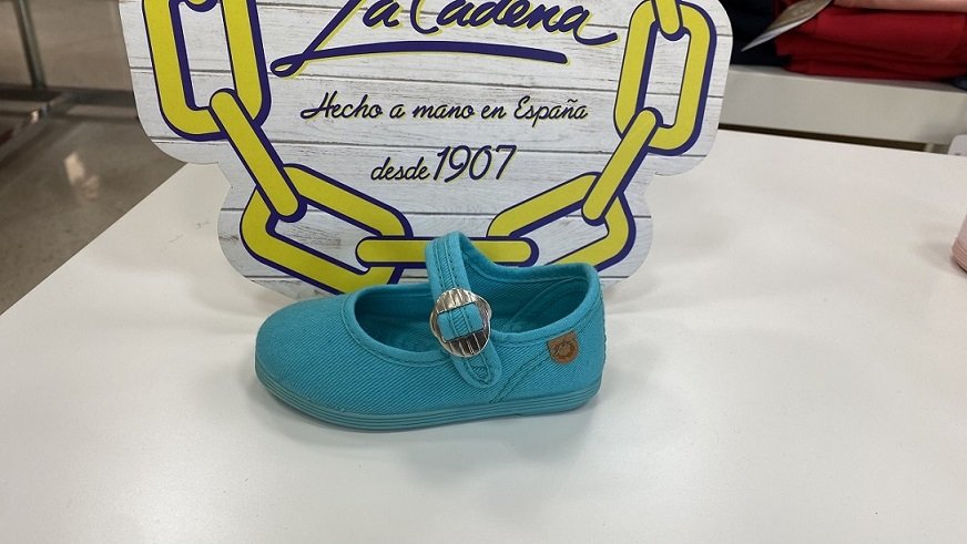 Merceditas de tela hebilla la cadena 7877