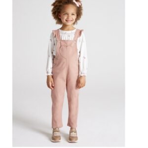 Peto largo para niña sarga Nude 2-9A