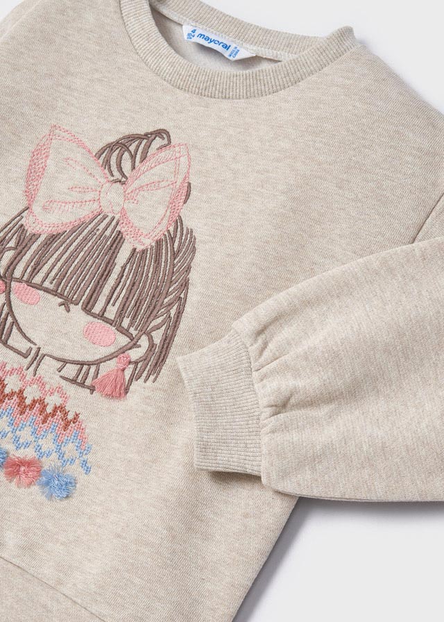 Sudadera Pullover bordado 2-9A - Imagen 2