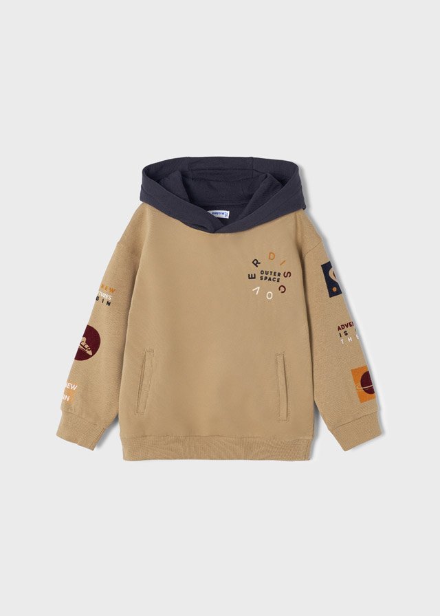 Sudadera con capucha contraste Galleta 2-9A - Imagen 4