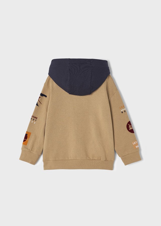 Sudadera con capucha contraste Galleta 2-9A - Imagen 3