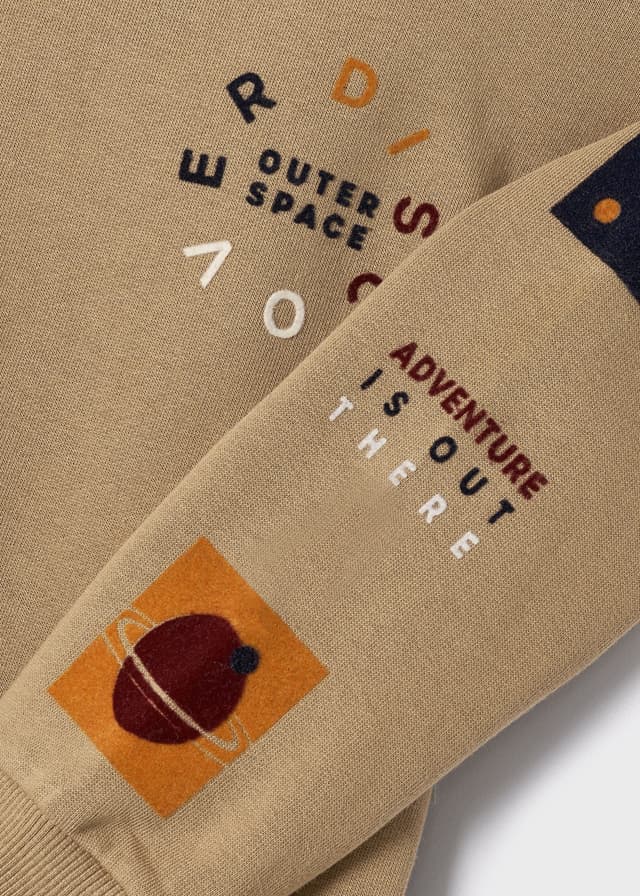 Sudadera con capucha contraste Galleta 2-9A - Imagen 2