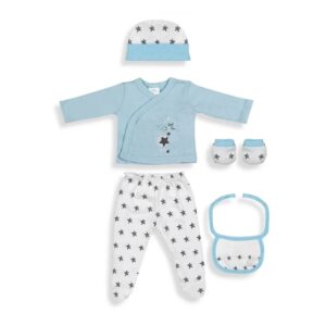 Set nacimiento 5 piezas i love you azul