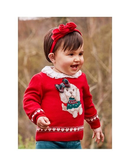 Jersey con perrito para bebé Rojo Mayoral 12-36m