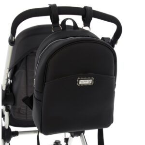 Mochila paseo rosy fuentes negro ecopiel