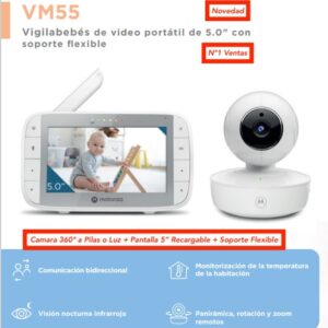VM55 motorola vigilabebes portatil flexible
