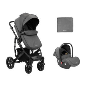 Carrito Beloved kikkaboo Gris 3 en 1 completo