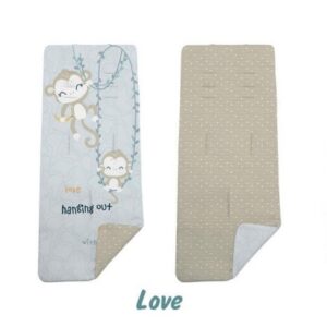 Colchoneta Reversible plus Love Mono bolsos Dydados