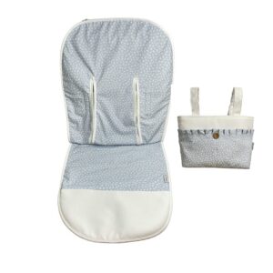 Colchoneta funda Floral Azul estampada bolso