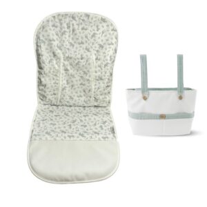 Colchoneta funda Floral Verde estampada bolso XL