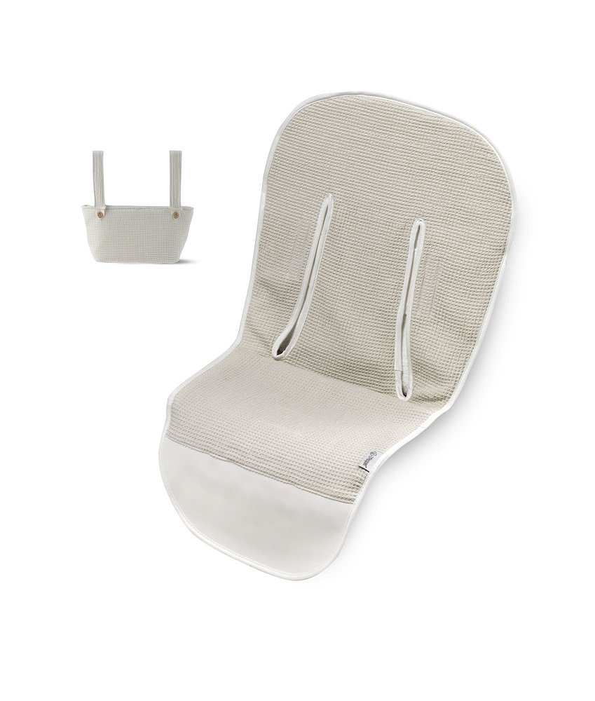 Colchoneta funda Gofre gris con bolso