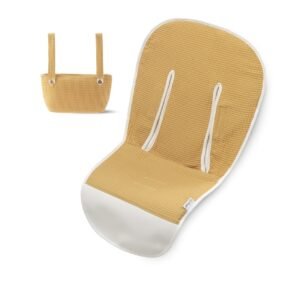 Colchoneta funda Gofre ocre con bolso