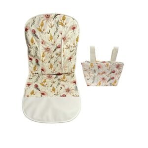 Colchoneta funda Rosa flores estampada bolso