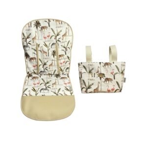 Colchoneta funda Selva Camel estampado bolso