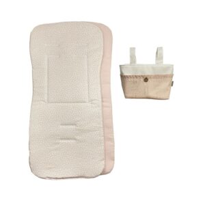 Colchoneta reversible con bolso a juego Rosa