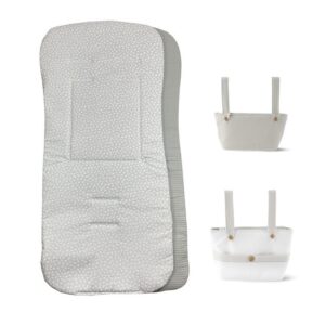 Colchoneta reversible con bolsos a juego Gris
