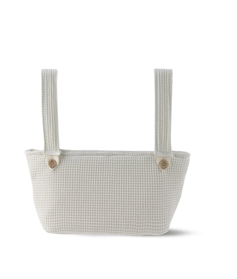 Colchoneta funda Gofre gris con bolso2