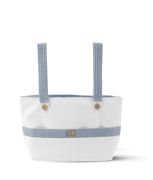 Colchoneta reversible con bolsos a juego azul - Imagen 2