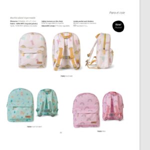 Mochilas Saro Impermeable Rainbow dino