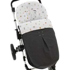 Saco Girafa muselina Rosy fuentes Gris Marengo