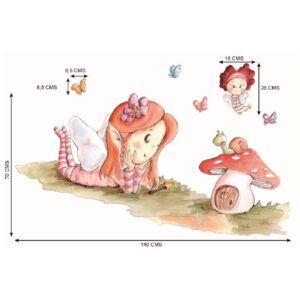 Vinilo decorativo pared Sueños de cigueña Hada Maravilla