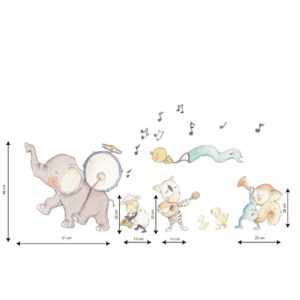 Vinilo decorativo pared accoms Musical Band